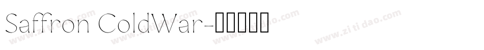 Saffron ColdWar字体转换